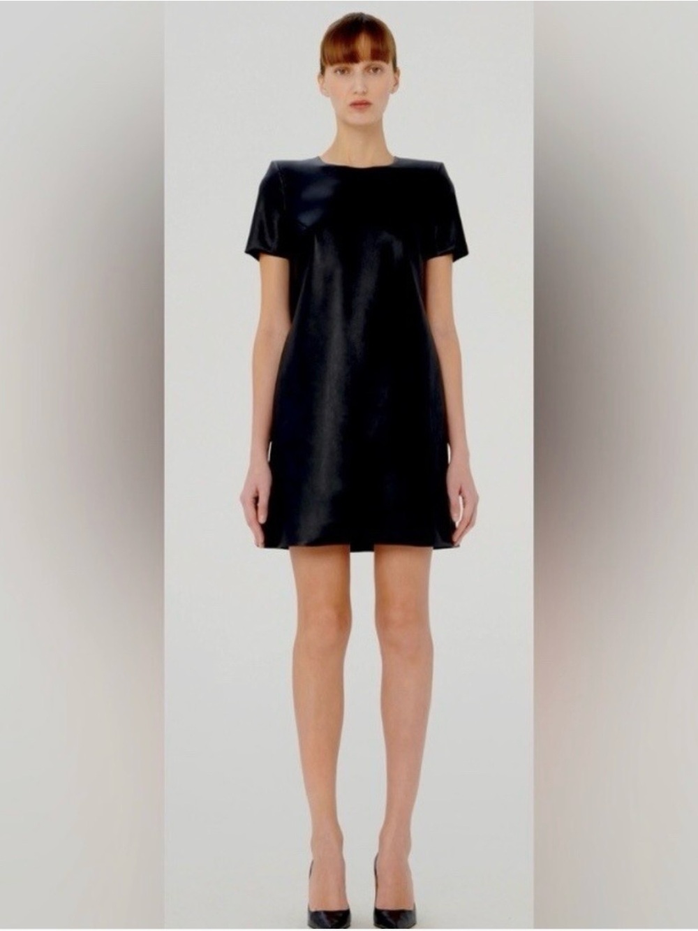Wolford Black Short-Sleeve Mini Shift Dress